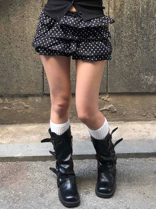 Star Dot Tiered Balloon Frill Shorts