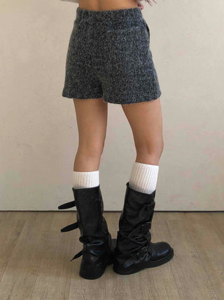 Vintage Wool Blend Tweed Shorts