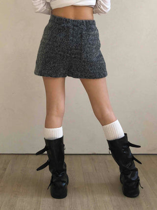 Vintage Wool Blend Tweed Shorts
