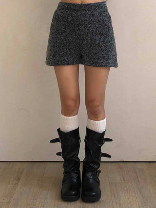 Vintage Wool Blend Tweed Shorts