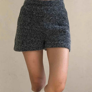 Vintage Wool Blend Tweed Shorts