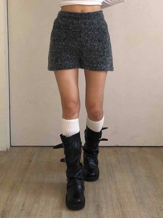 Vintage Wool Blend Tweed Shorts