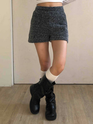 Vintage Wool Blend Tweed Shorts