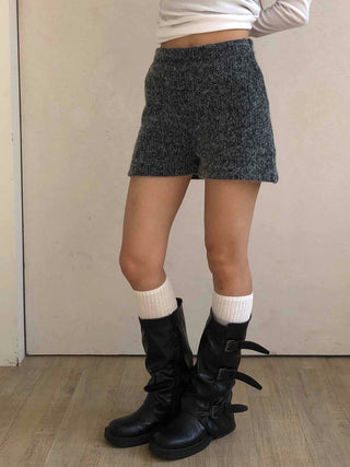Vintage Wool Blend Tweed Shorts
