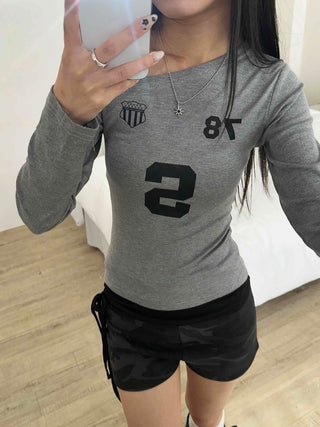 Unique Cut-Out Shoulder Slim Fit Daily T-shirt