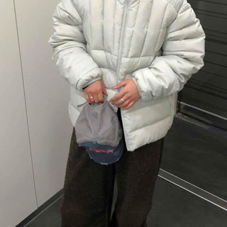 Hooded Oversized Lightweight Short Padded Jacket