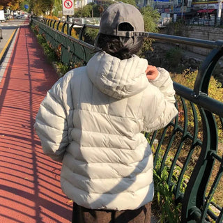Hooded Oversized Lightweight Short Padded Jacket