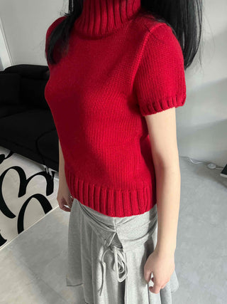 Low-Waist Asymmetrical Flare Sweat Midi Skirt