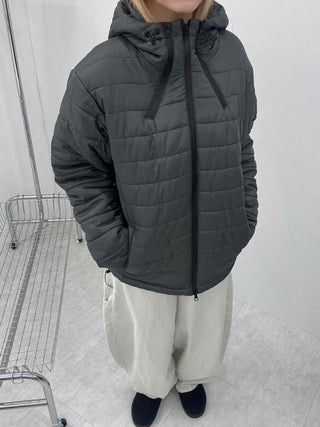 Daily Hooded Unique Zip-Up Quilted Lightweight Padded Jacket