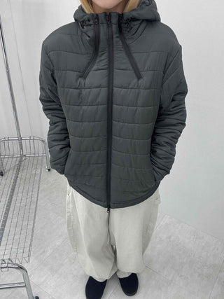 Daily Hooded Unique Zip-Up Quilted Lightweight Padded Jacket