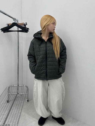 Daily Hooded Unique Zip-Up Quilted Lightweight Padded Jacket