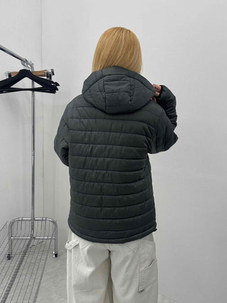 Daily Hooded Unique Zip-Up Quilted Lightweight Padded Jacket