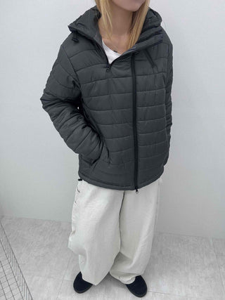 Daily Hooded Unique Zip-Up Quilted Lightweight Padded Jacket