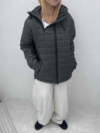 Daily Hooded Unique Zip-Up Quilted Lightweight Padded Jacket