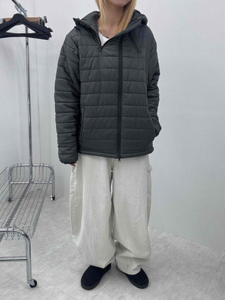 Daily Hooded Unique Zip-Up Quilted Lightweight Padded Jacket
