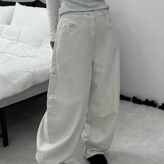 Soft Daily Balloon Fit Heart Pocket Cotton Wide Pants