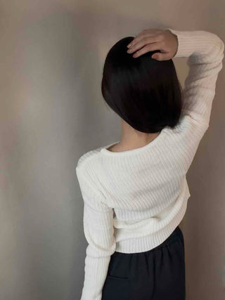 Daily Slim Fit Ribbed Round Neck Long Sleeve T-shirt