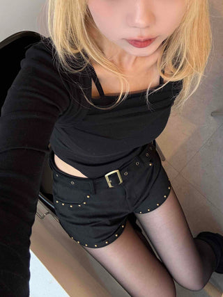Asymmetrical Bolero Layered Crop T-shirt