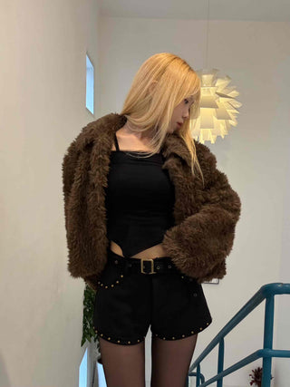 Asymmetrical Bolero Layered Crop T-shirt