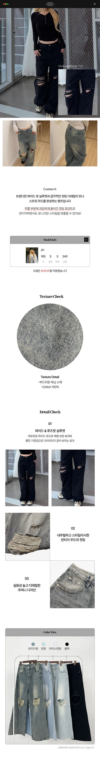 Eddie Wide Vintage Cut Denim