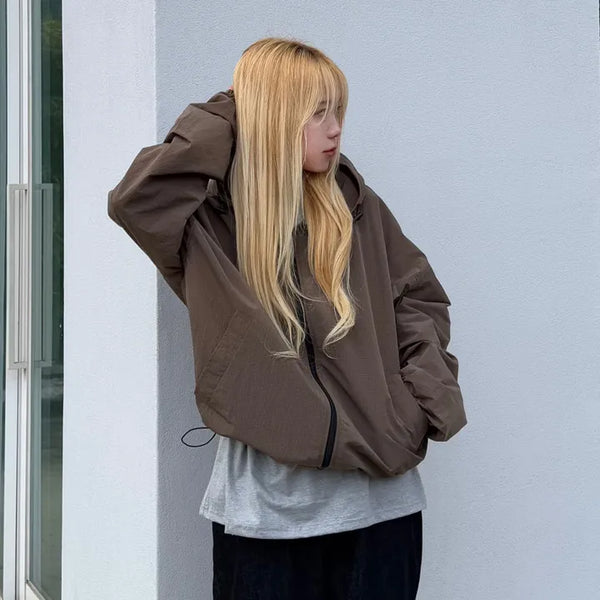 Ether Square Hooded Windbreaker