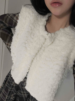 Soft Fleece V-Neck Slim Fit Knit Vest