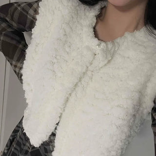 Soft Fleece V-Neck Slim Fit Knit Vest