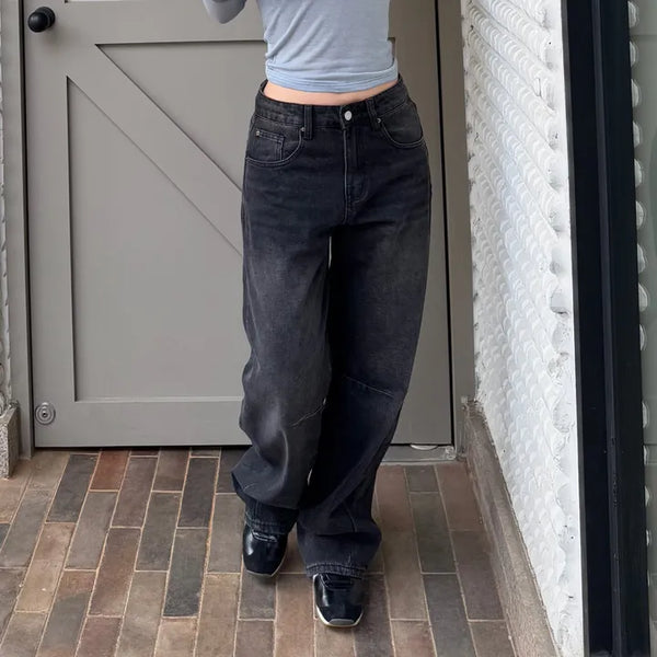 Roy Cut Wash Wide Denim