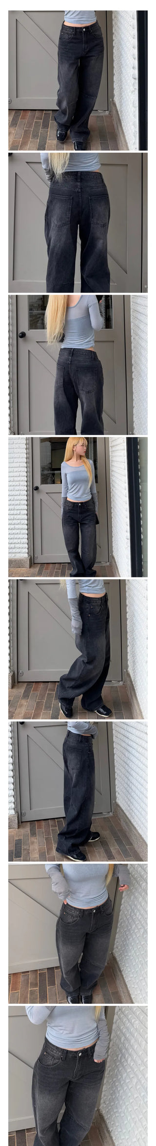 Roy Cut Wash Wide Denim