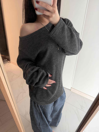 Pinstripe High-Waisted Wide Cotton Pants