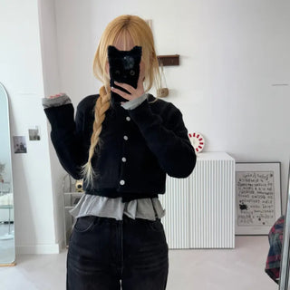 Ridge Frill Long Sleeve T-shirt