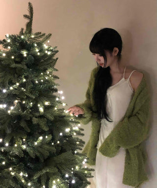 Fluffy Fuzzy Drop Shoulder Short Cardigan