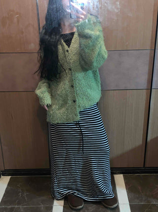 Fluffy Fuzzy Drop Shoulder Short Cardigan