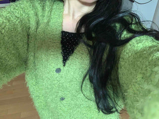 Fluffy Fuzzy Drop Shoulder Short Cardigan