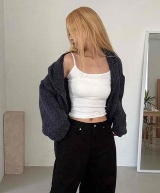 Basic Slim Fit Square Neck Ribbed Top