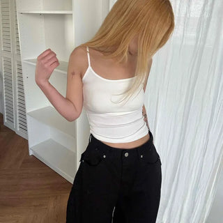Basic Slim Fit Square Neck Ribbed Top