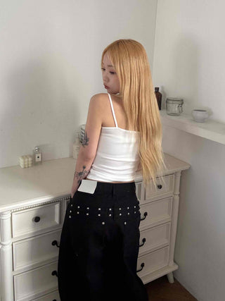Basic Slim Fit Square Neck Ribbed Top