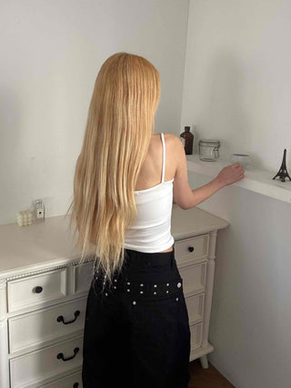 Basic Slim Fit Square Neck Ribbed Top