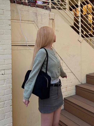Basic Cotton Denim Mini Skirt