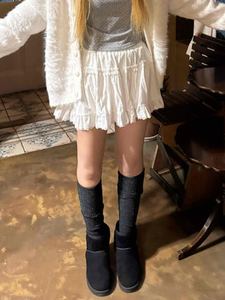 Queen Crush Banding Flounce Skirt