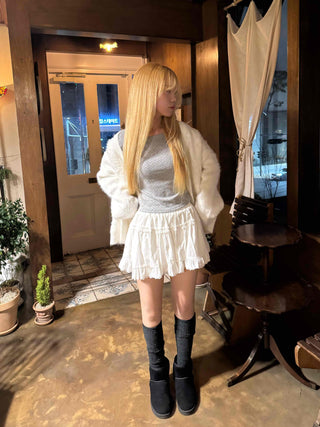 Queen Crush Banding Flounce Skirt