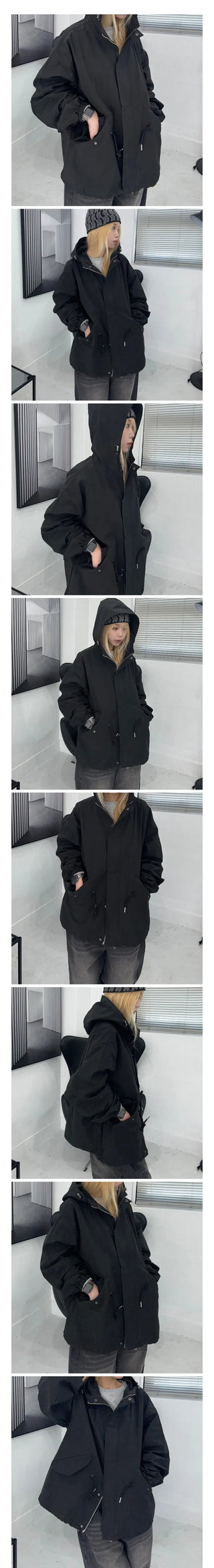 Basel Casual Hooded Short Field Jacket