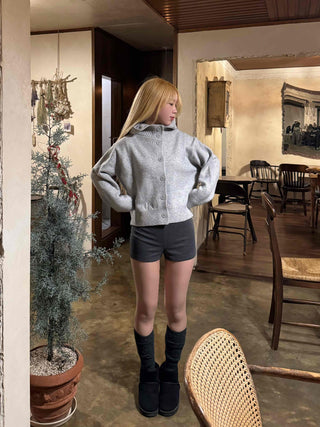 Body-fit High-waisted Elastic Tailored Shorts