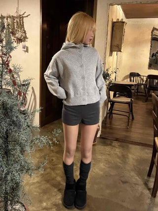 Body-fit High-waisted Elastic Tailored Shorts