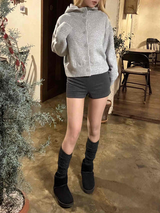 Body-fit High-waisted Elastic Tailored Shorts