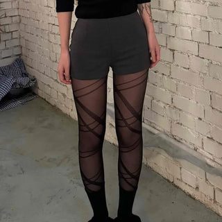 Body-fit High-waisted Elastic Tailored Shorts