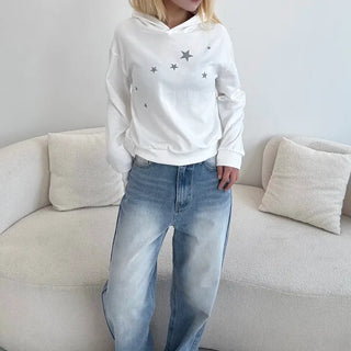For Star Semi-Crop Hoodie