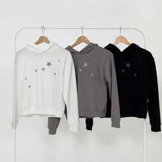 For Star Semi-Crop Hoodie