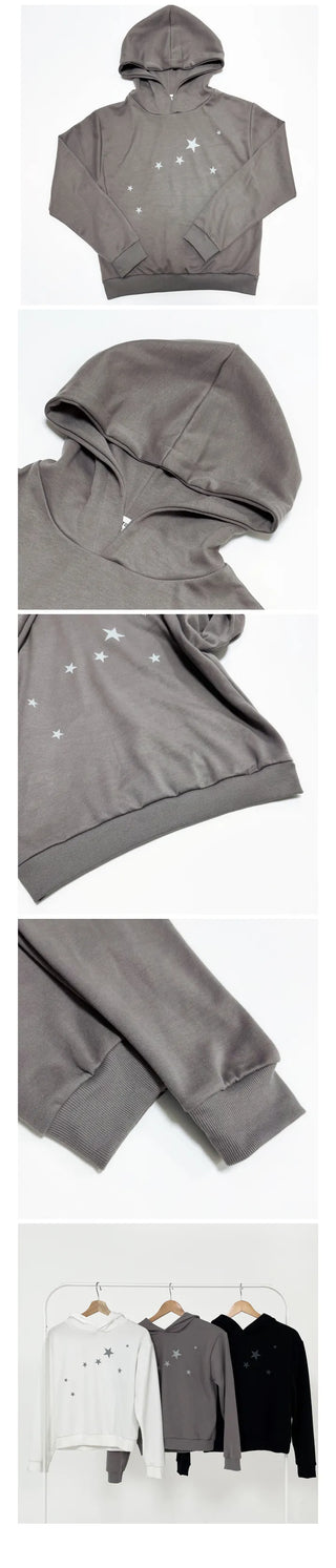For Star Semi-Crop Hoodie