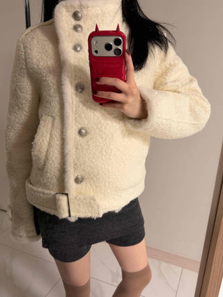 Side Slit Eyelet Slim Fit Knit Shorts